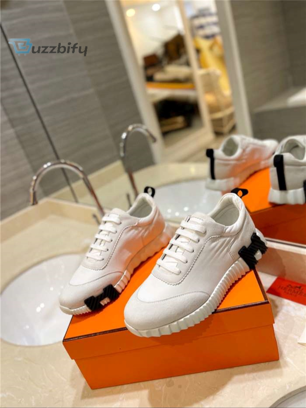 Hermes Bouncing Sneaker White For Women