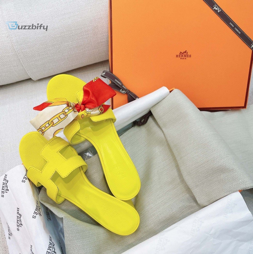 Hermes Oasis Sandal Turmeric Yellow For Women Womens Shoes H151215z 71365
