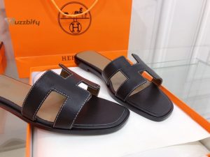 hermes oran sandal black for women womens shoes h021056z buzzbify 1 1