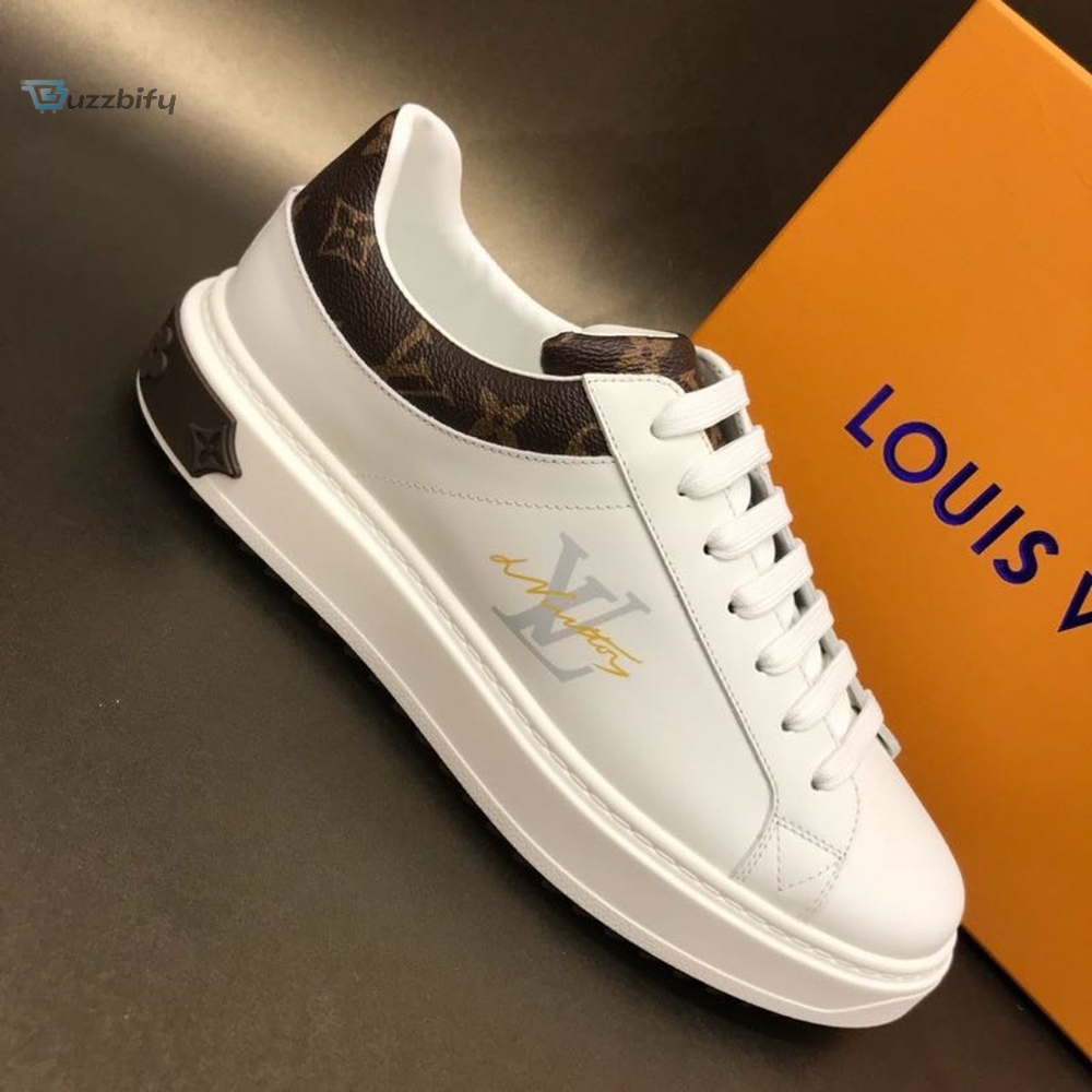 Louis Vuitton Time Out Sneaker Monogram Canvas Whitebrown For Women Lv