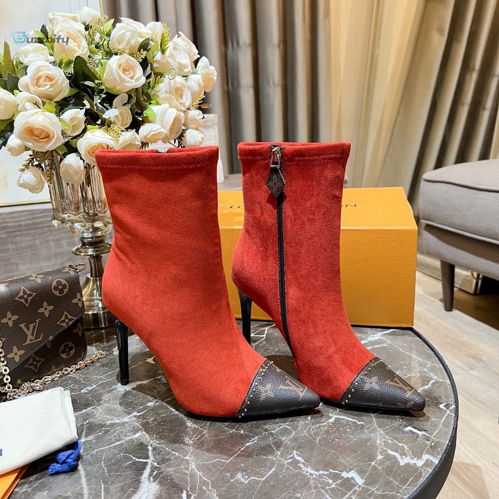 Louis Vuitton Womens Cherie Ankle Boots Red For Women Lv