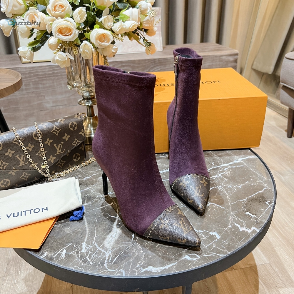 Louis Vuitton Womens Cherie Ankle Boots Violet Women Lv