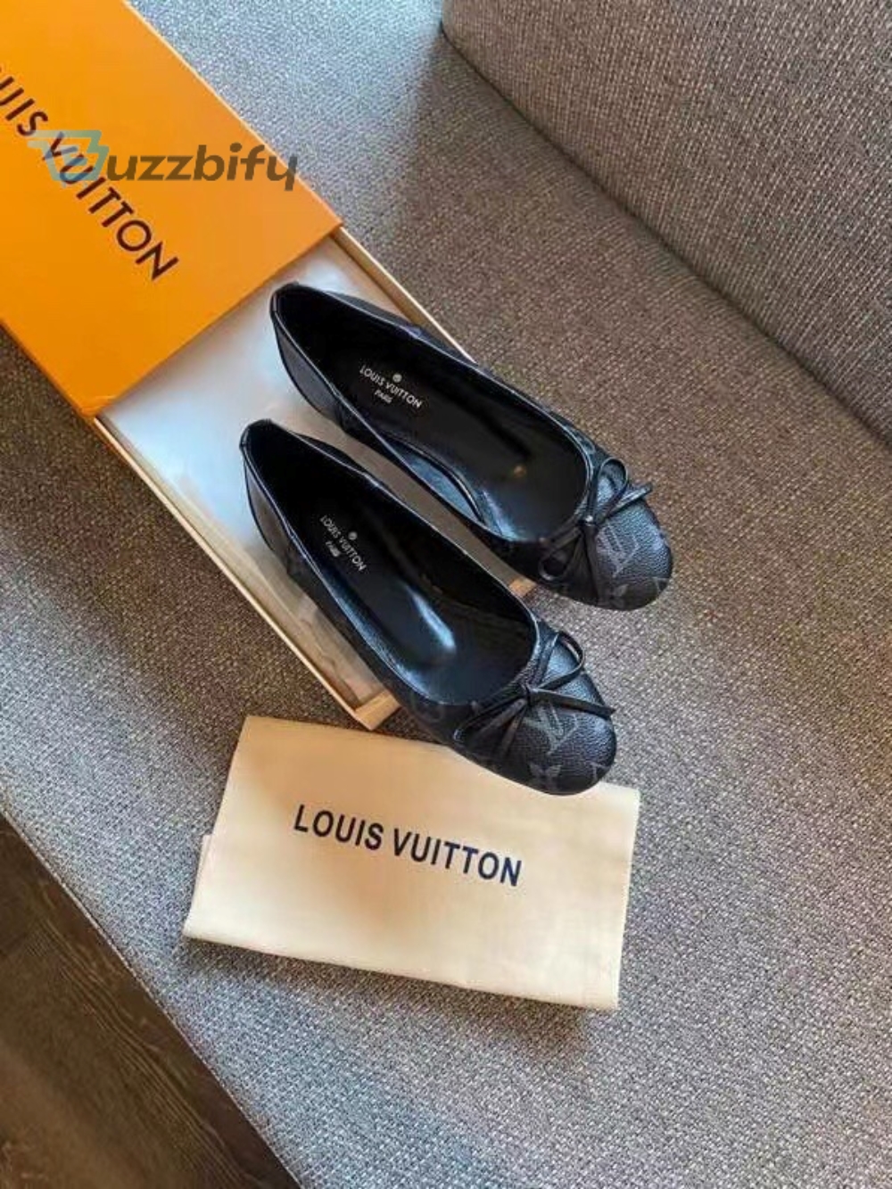 Louis Vuitton Womens Joy Ballerina Black For Women Lv