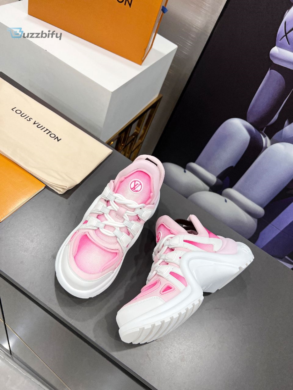Louis Vuitton Womens Lv Archlight Sneaker Pink For Women Lv 1A9ruv