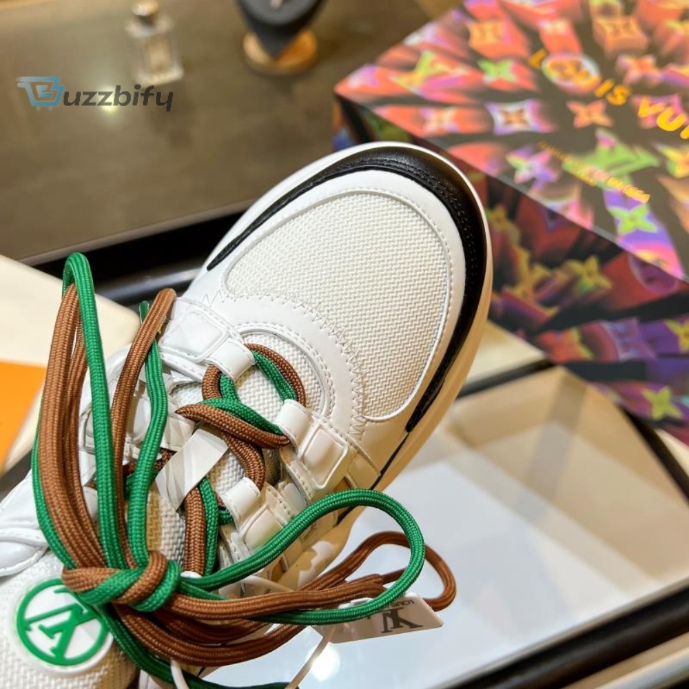 Louis Vuitton Womens Lv Archlight Sneaker White And Green For Women Lv