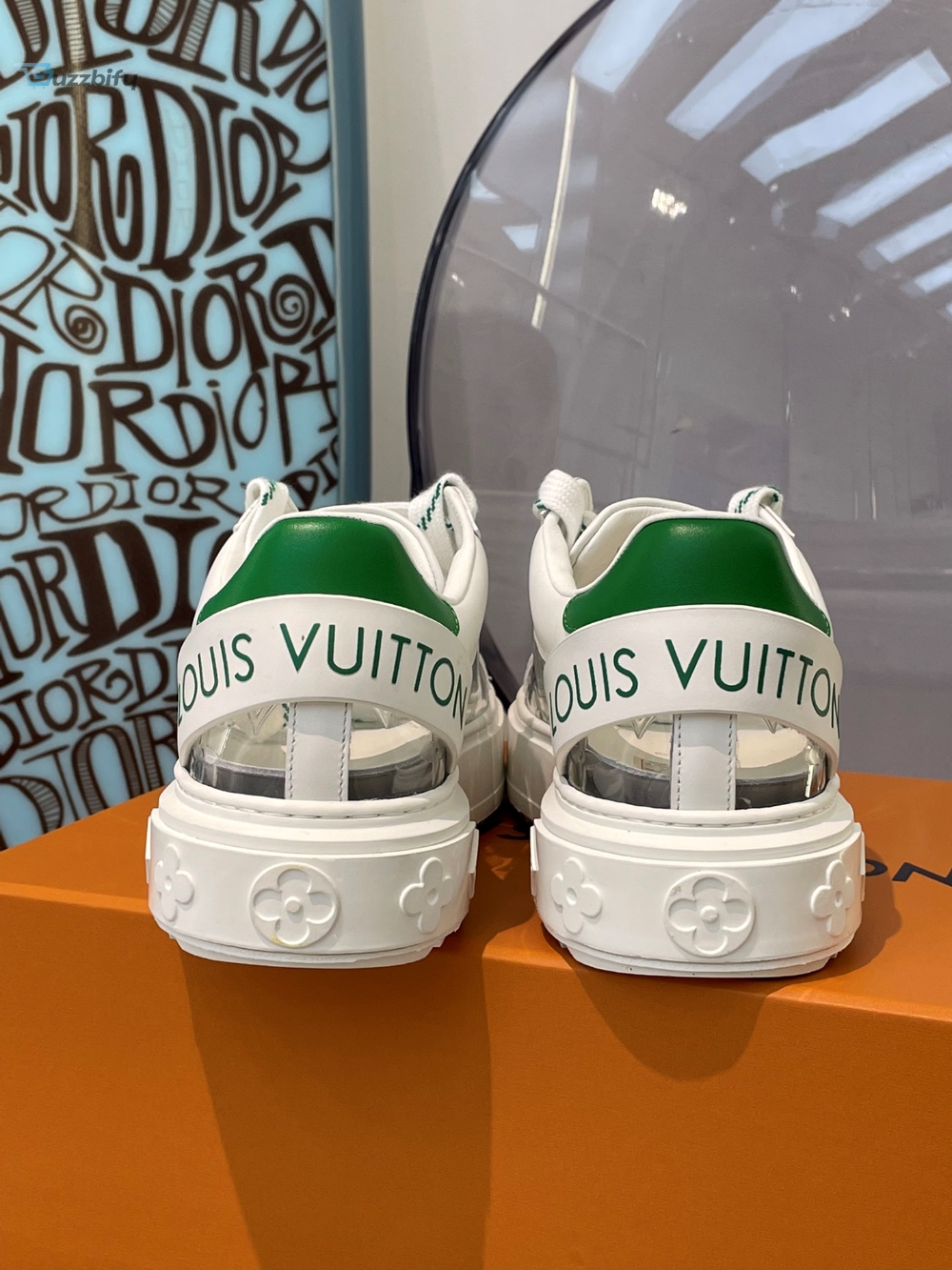 Louis Vuitton Womens Time Out Sneaker Green For Women Lv